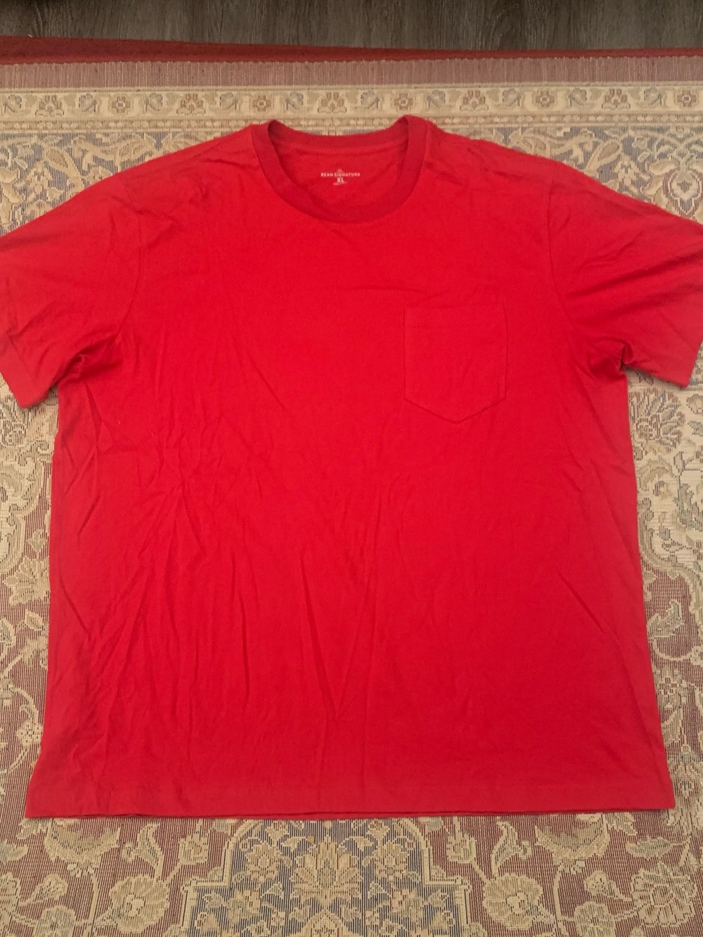 LL BEAN SIGNATURE SS All Cotton Pocket Tee